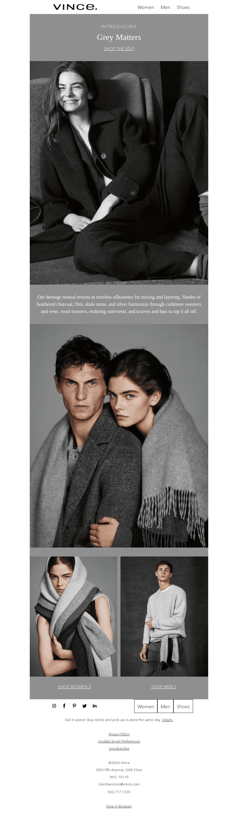 Grey Matters: A New Capsule Collection