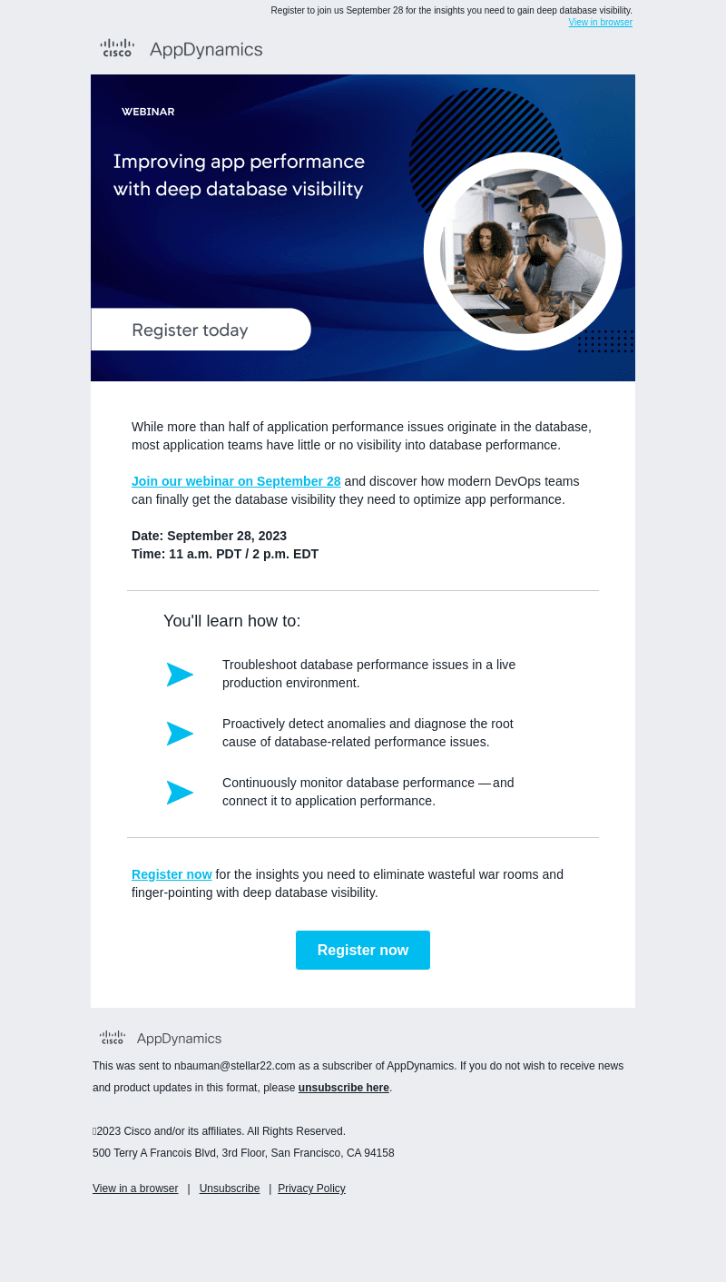 Webinar: Improve app performance with database visibility
