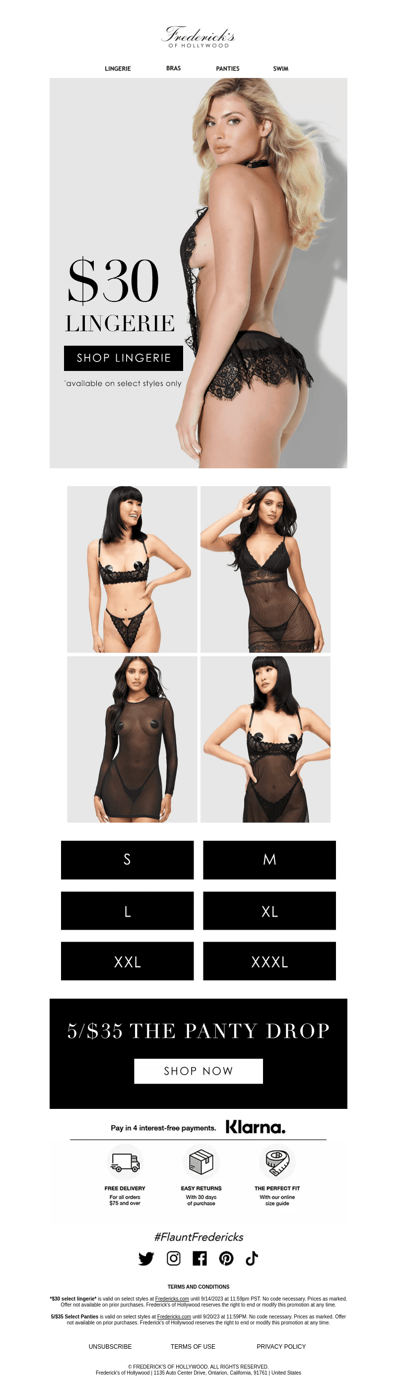 Final Hours for $30 HOT Lingerie