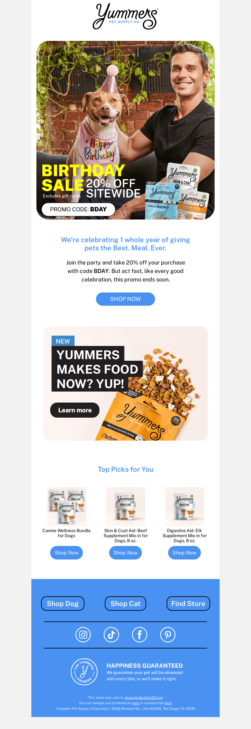 Yummers email from Fri, Sep 15, 2023