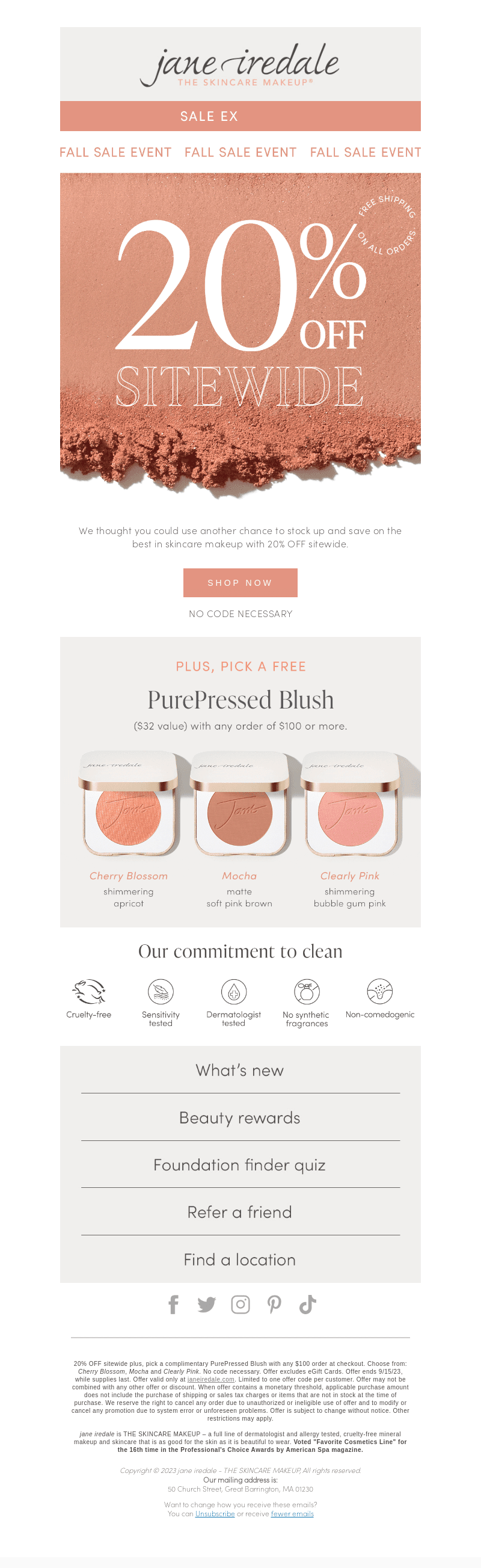 Surprise! 20% OFF Sitewide Extended
