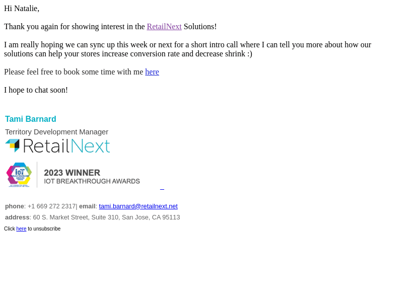 RetailNext: Taking Brick & Mortar stores into the future!