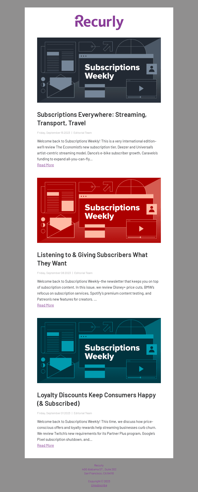 Your Weekly Recurly Blog Roundup