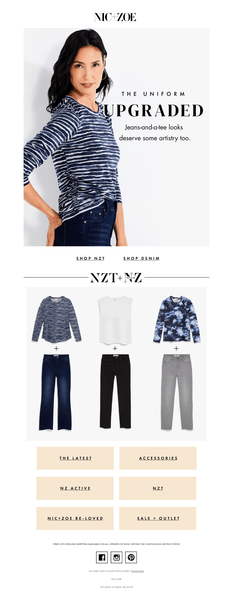 Jeans + tees that do more