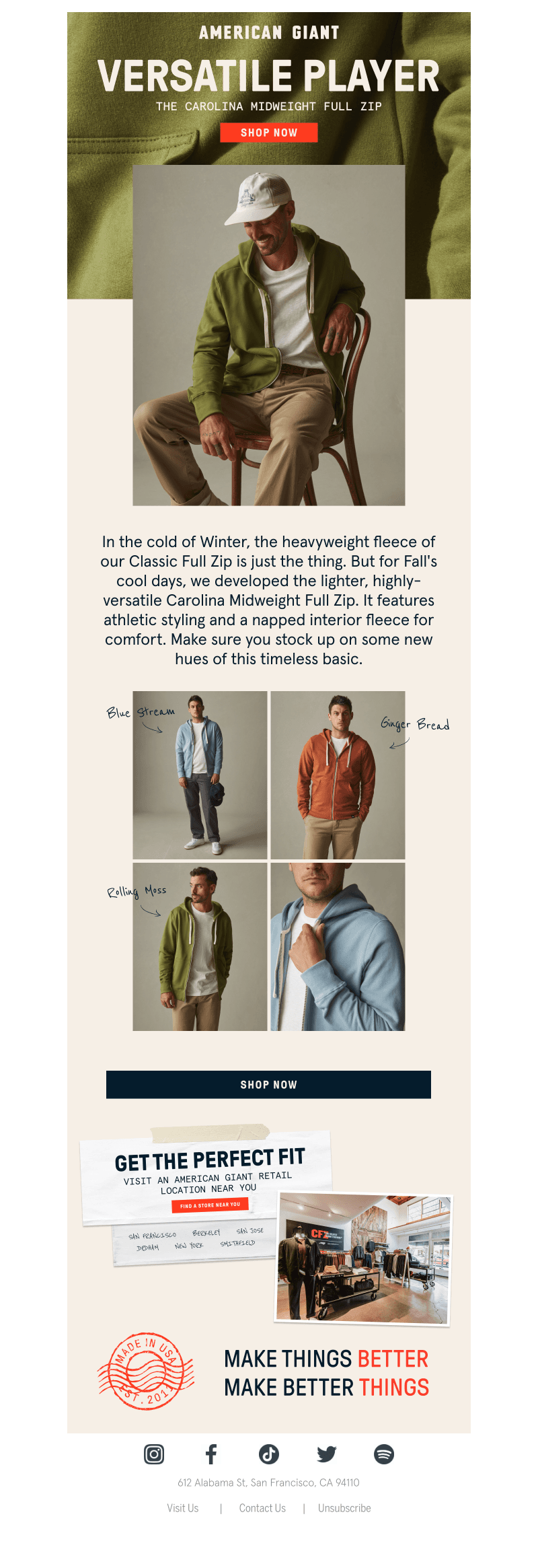 A more versatile sweatshirt