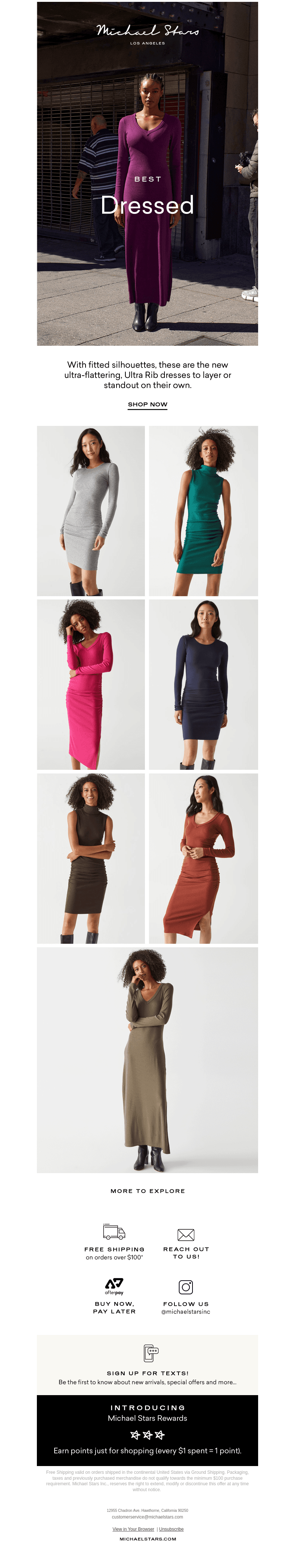 The latest in dresses