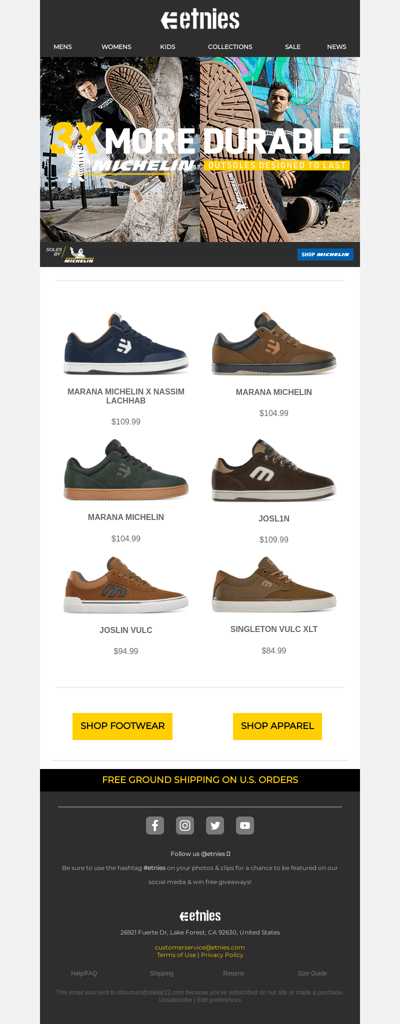 etnies Michelin | 3X More Durable
