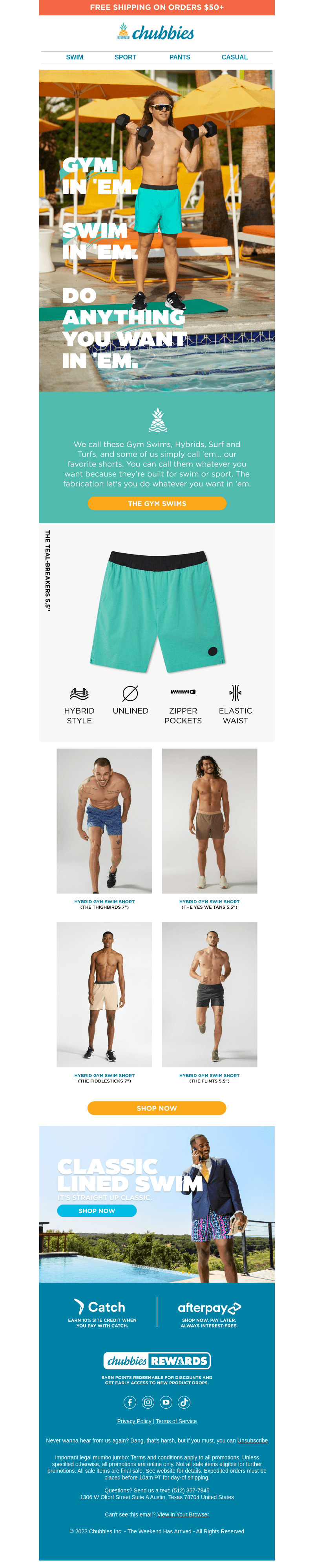 Shorts for lunging and plunging