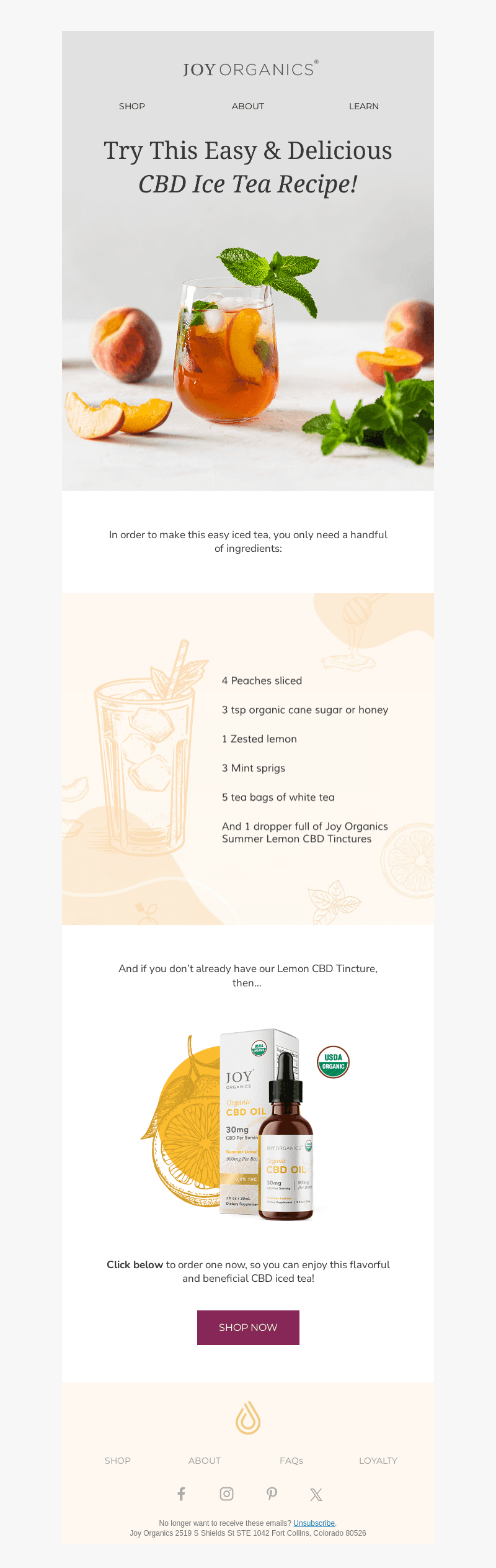 Try This Delicious CBD Iced Tea Recipe!