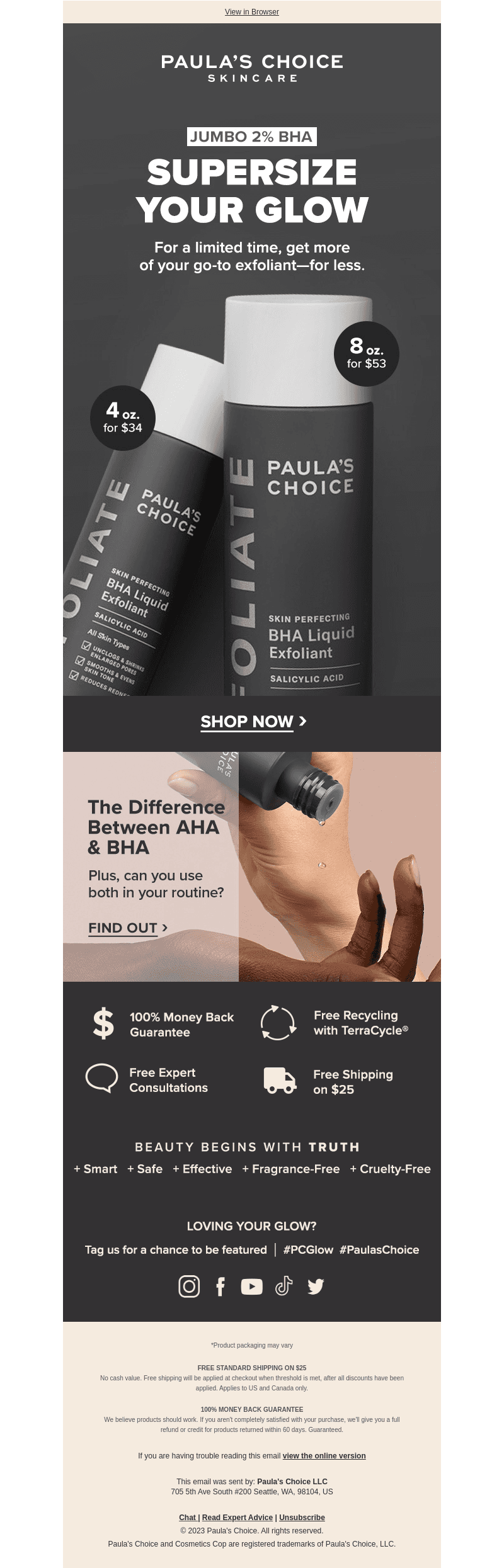 2% BHA Just Went Jumbo 🖤 ✨