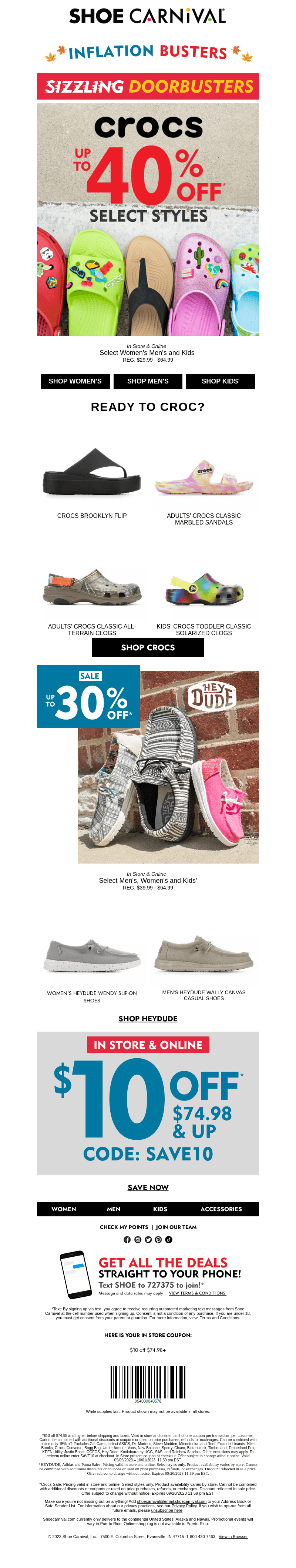 Crocs Extravaganza: Up to 40% off select styles