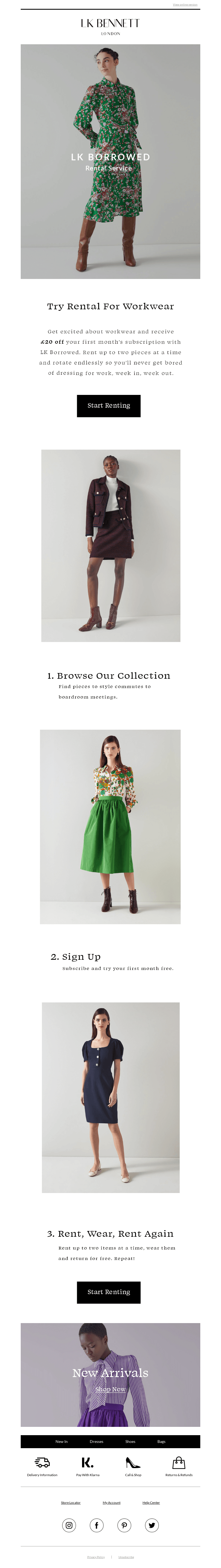 Rent your back to work looks with LK Borrowed