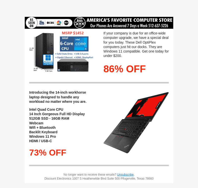 86% Off Dell 6-Core i5 Windows 11 Ready PC 🏆