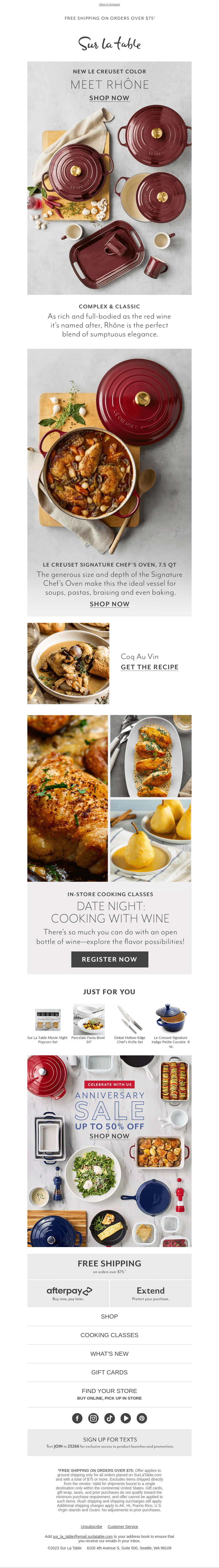 NEW Le Creuset: Meet rich, robust Rhône.