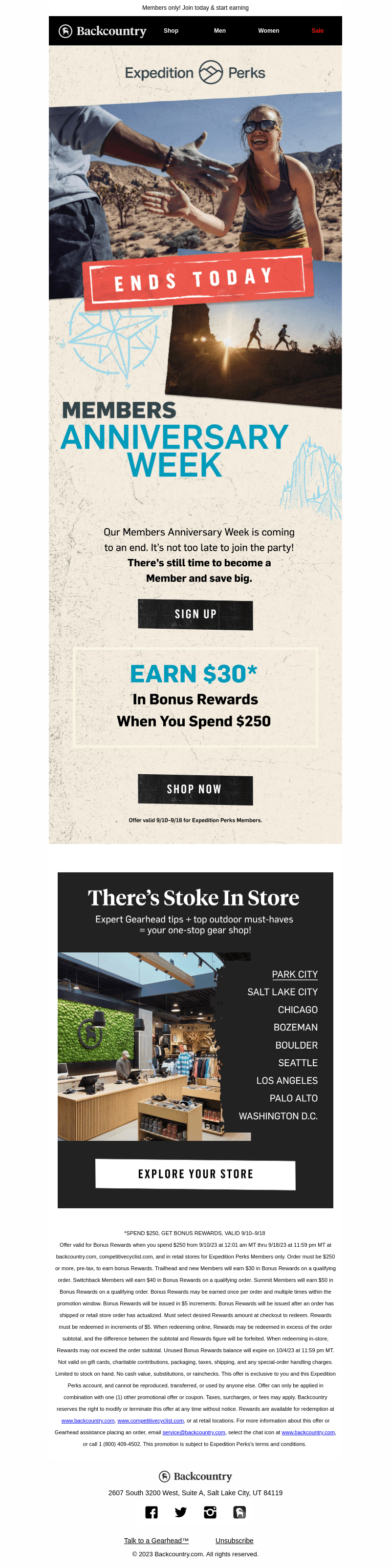 Ends Today! Earn $30 when you spend $250