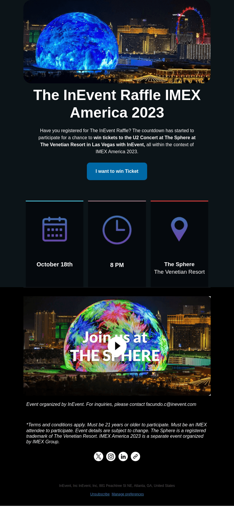 InEvent email from Tue, Sep 19, 2023