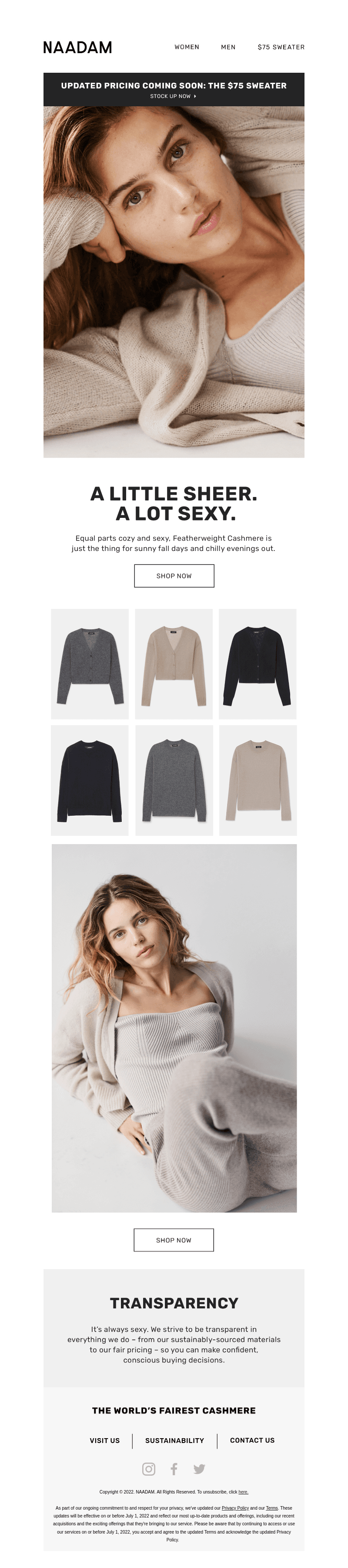 Our First Ever Featherweight Cashmere