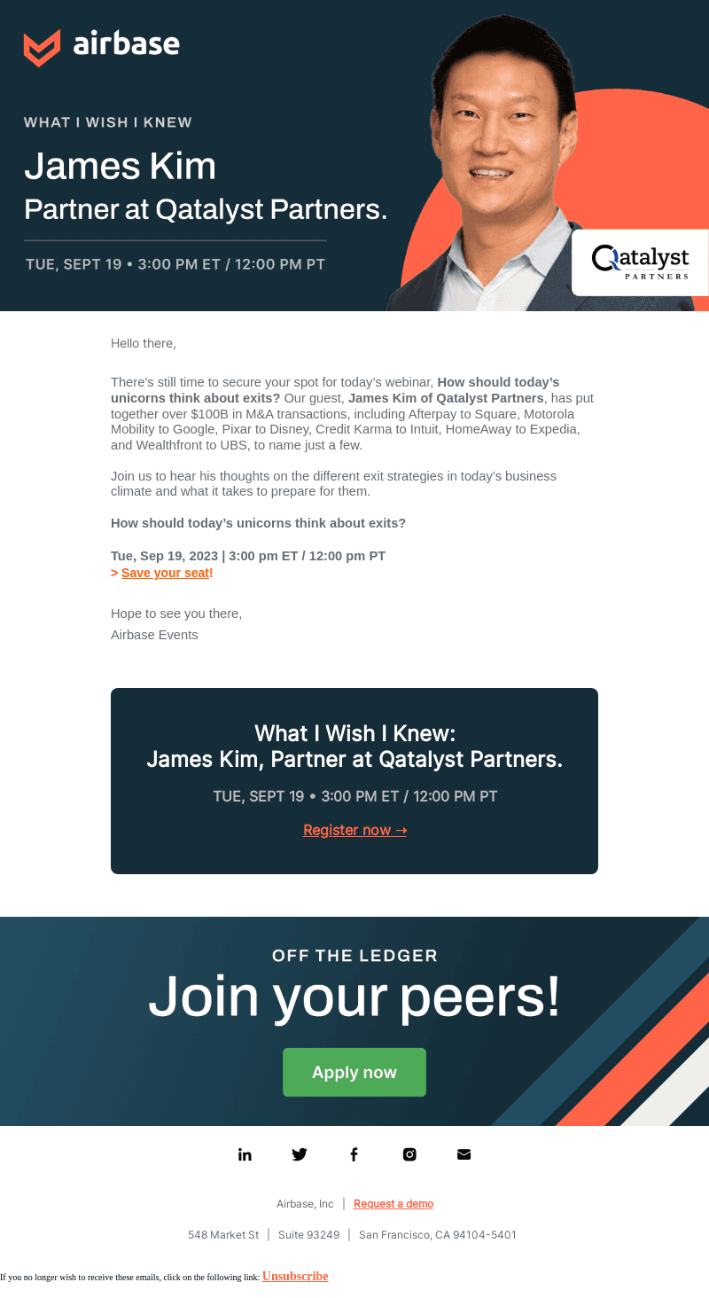 Don’t miss our webinar today!