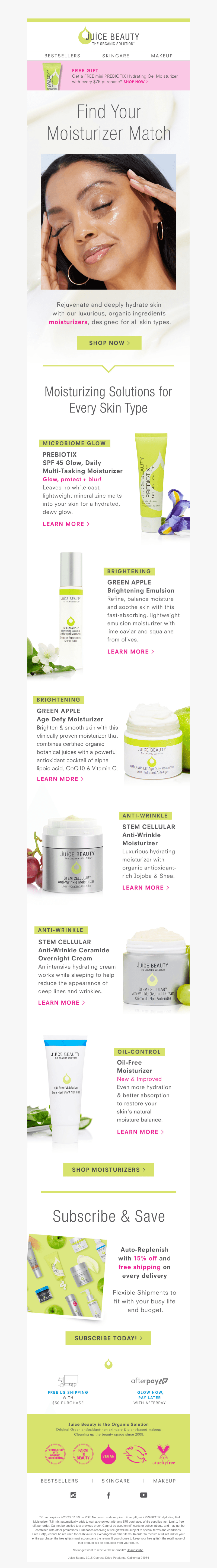 Meet Your Moisturizer Match!