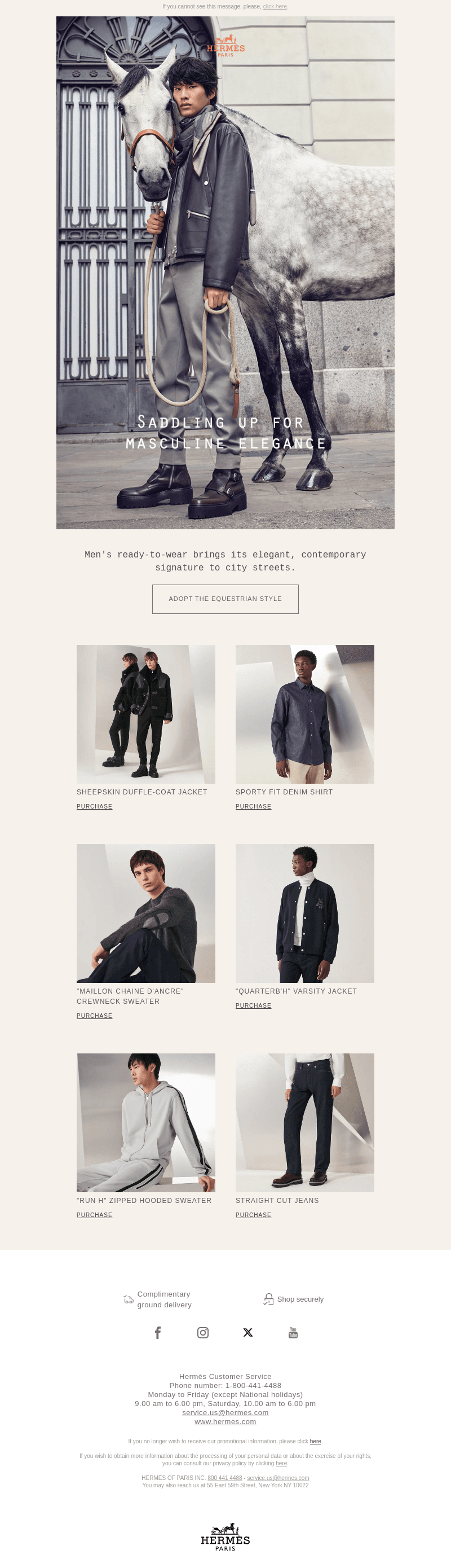 Saddling up for masculine elegance