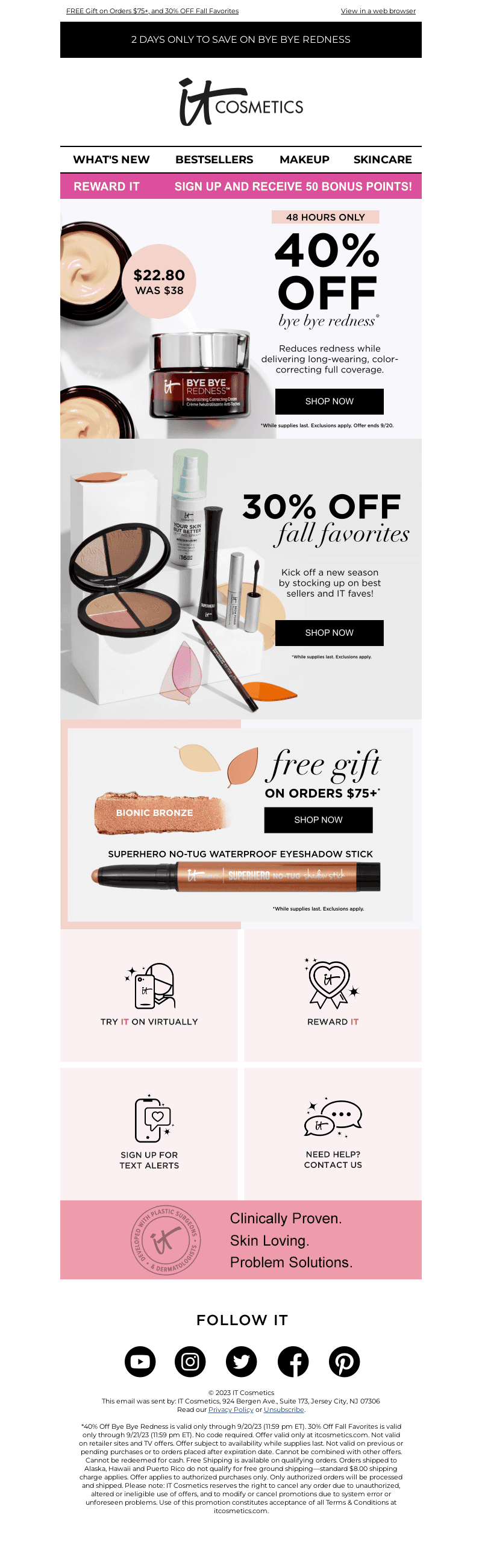 40% OFF Bye Bye Redness Starts Now! 48 Hours Only