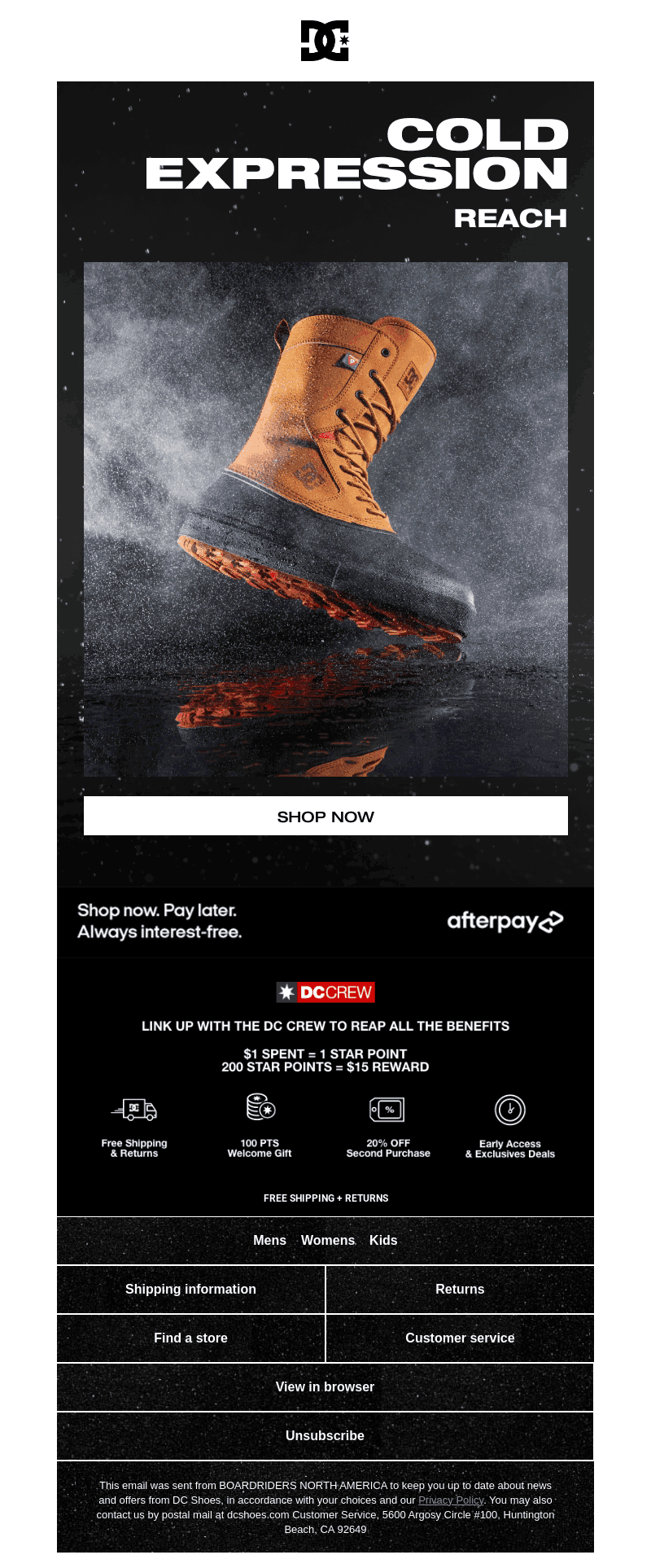 The NEW DC Reach Winterized Boot