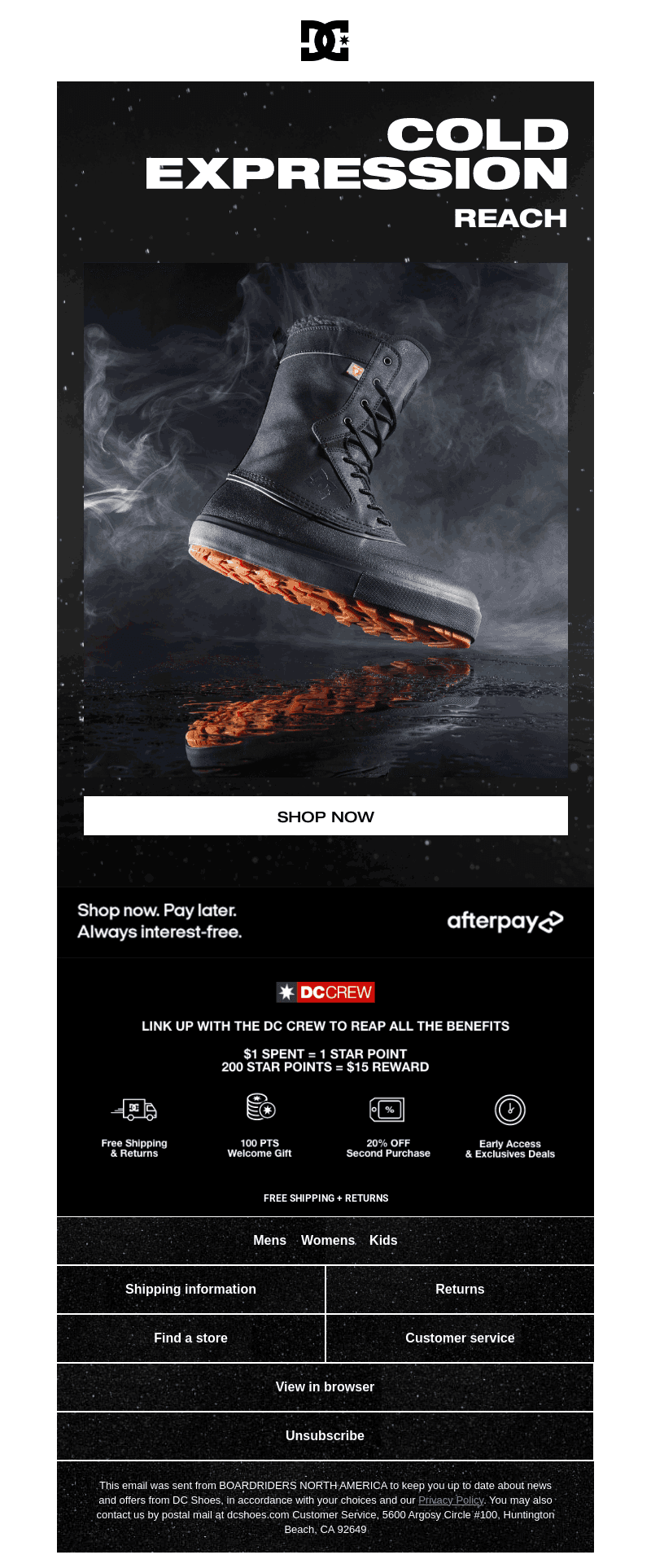 The NEW DC Reach Winterized Boot