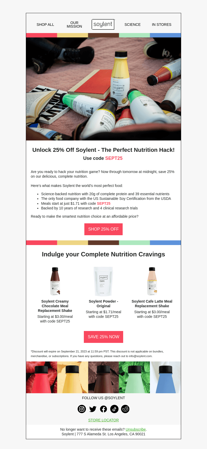 ENDING SOON: Save 25% Off Soylent!