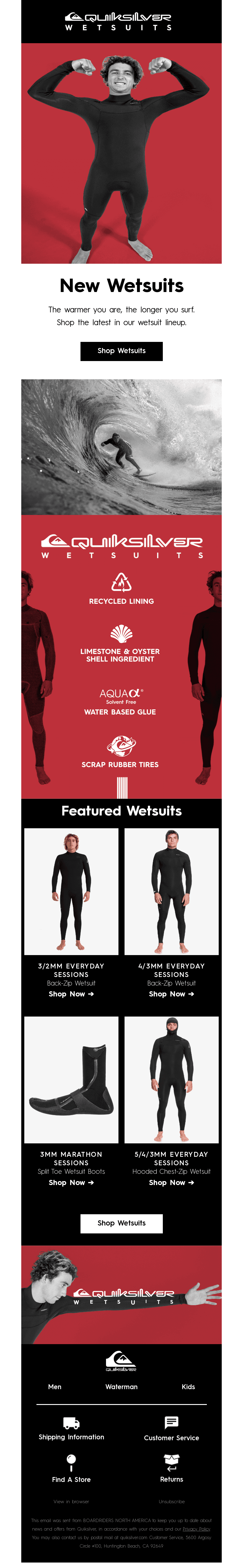 Just In: New Wetsuits