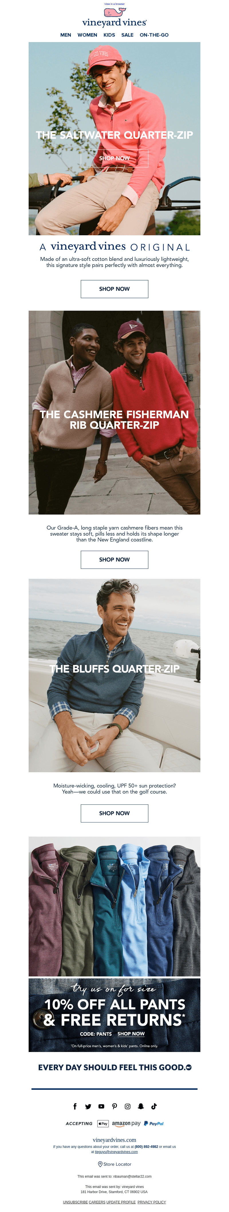 All The New Quarter-Zips