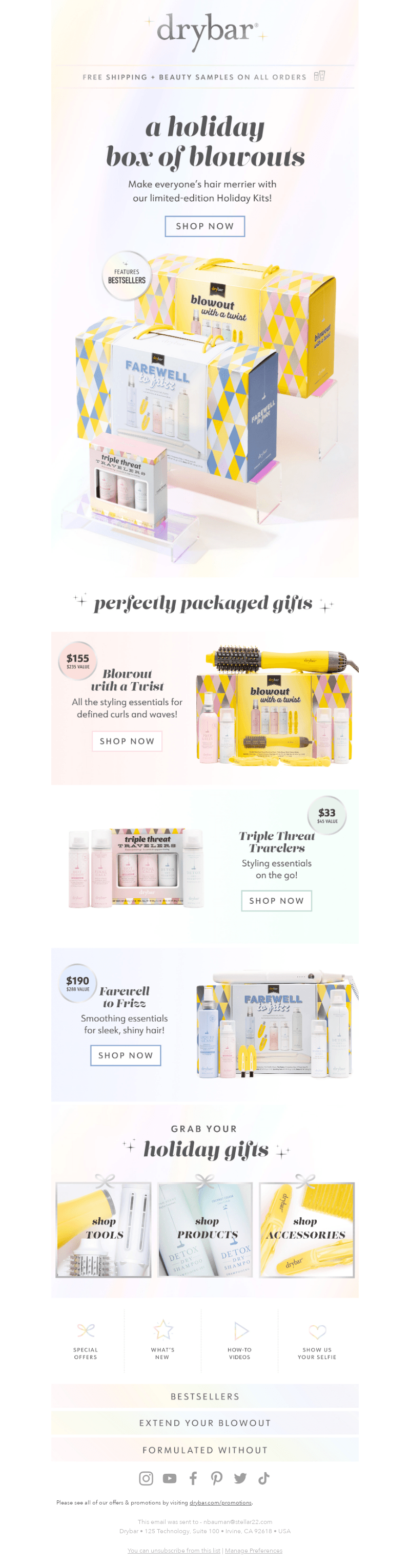 Holiday gift kits have arrived!