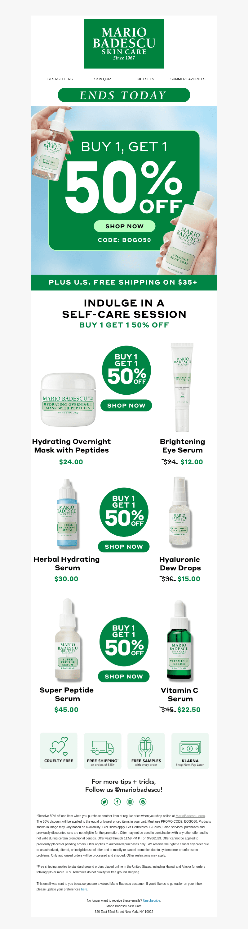 Don't Wait! BOGO 50% OFF Ends Today!