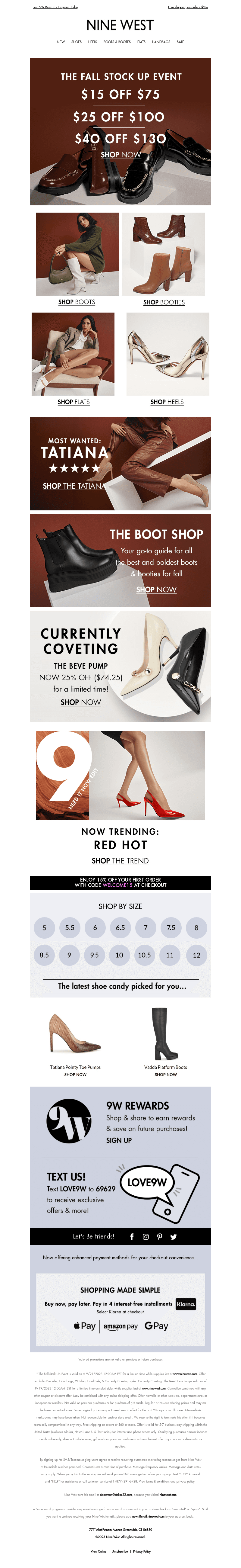 $40 OFF Fall Stock Up Starts Now