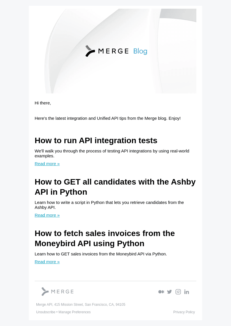 How to run API integration tests