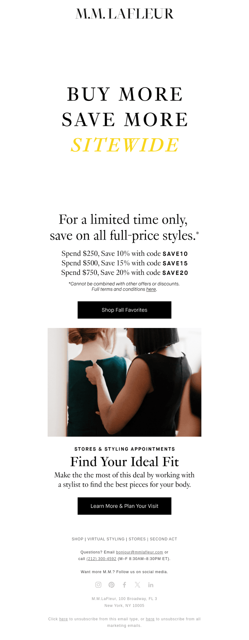 A sitewide sale.
