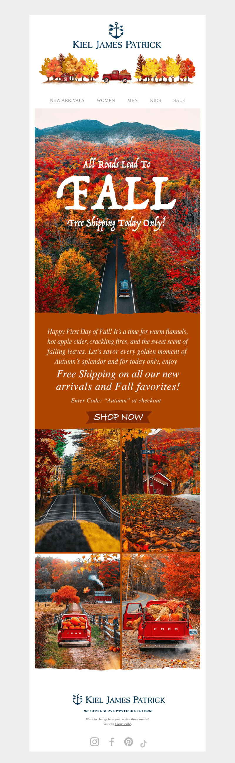 Happy Fall! 🍁 Enjoy Free Shipping Today Only