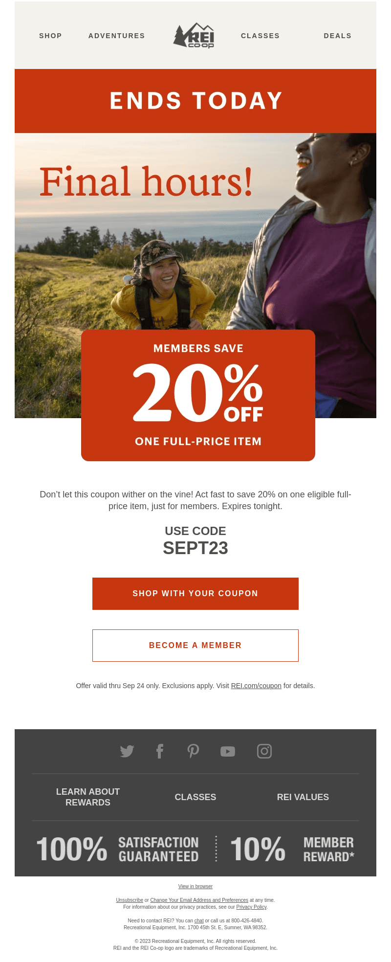 Final Hours—Don’t Let This Member Coupon Expire!