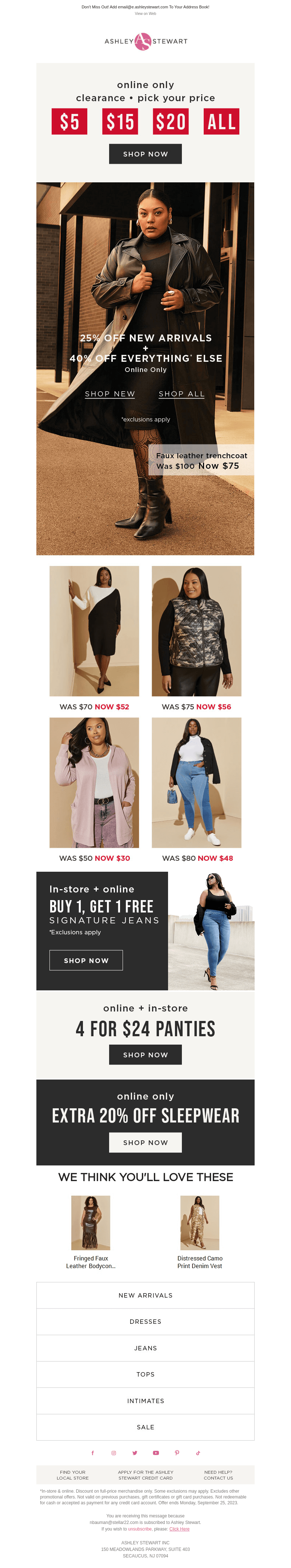 $5+ CLEARANCE (Need we say more?)