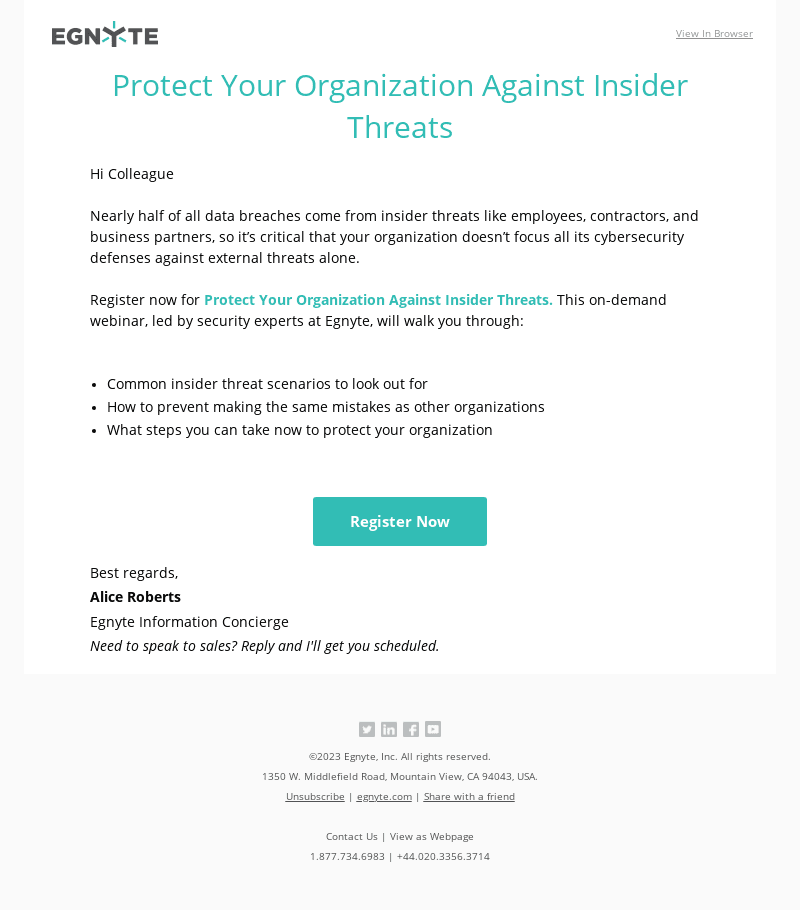 Does your cybersecurity account for threats from within?