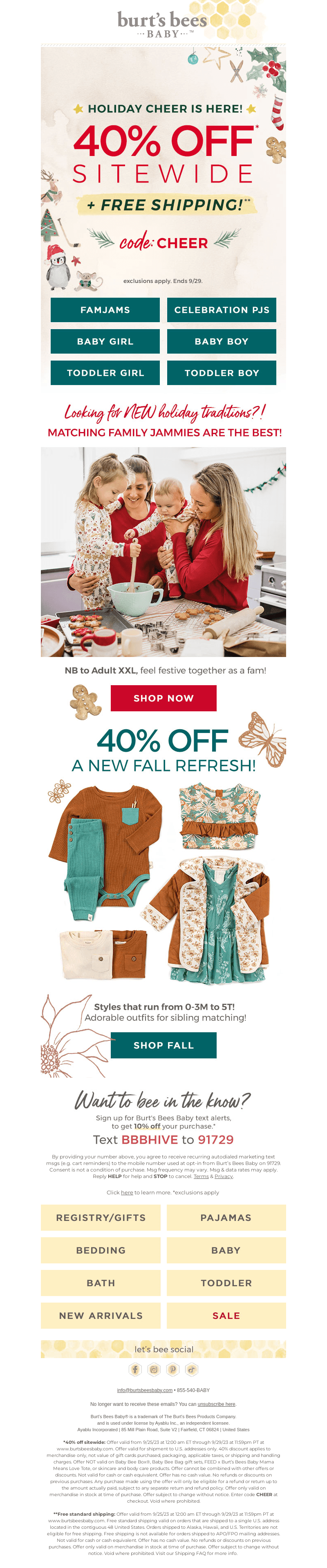 40% off + FREE shipping!