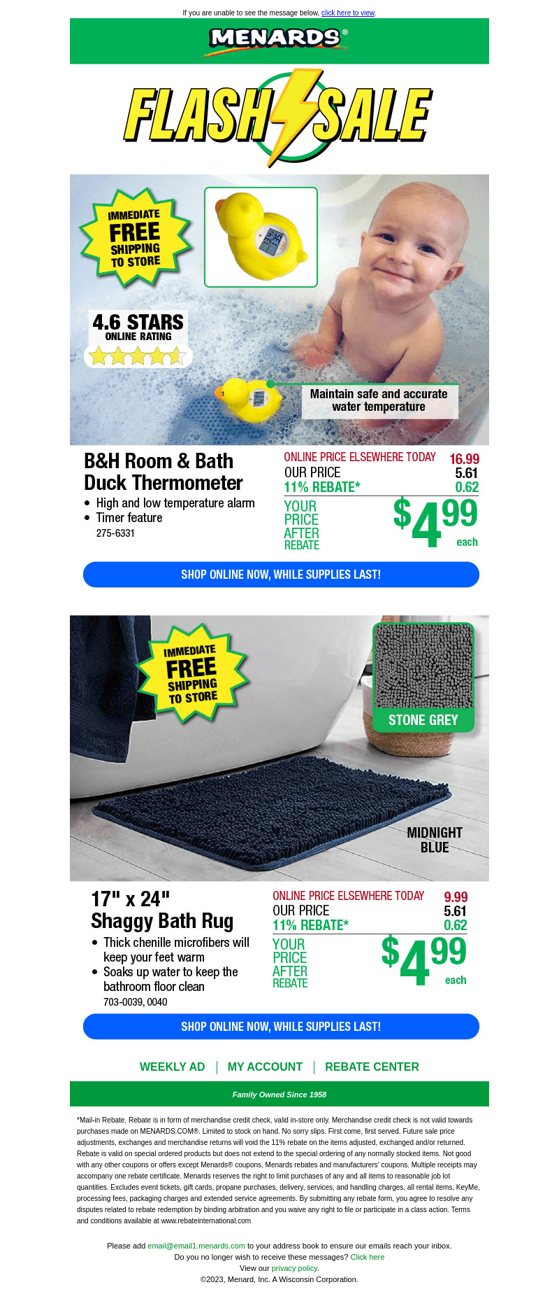 Shaggy Bath Rug ONLY $4.99!