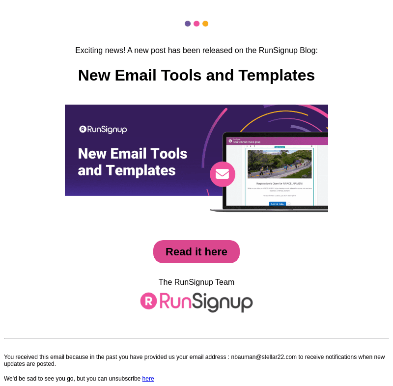 New Post! - New Email Tools and Templates