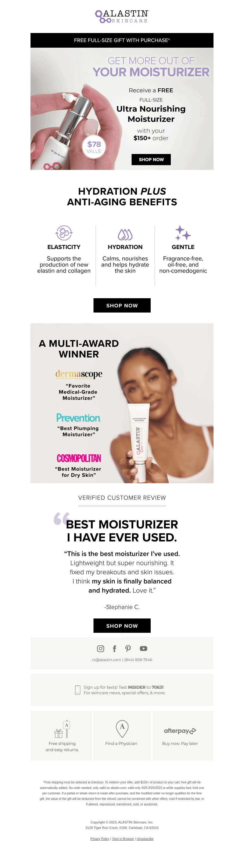 A Deeply Hydrating Free Full-Size Gift