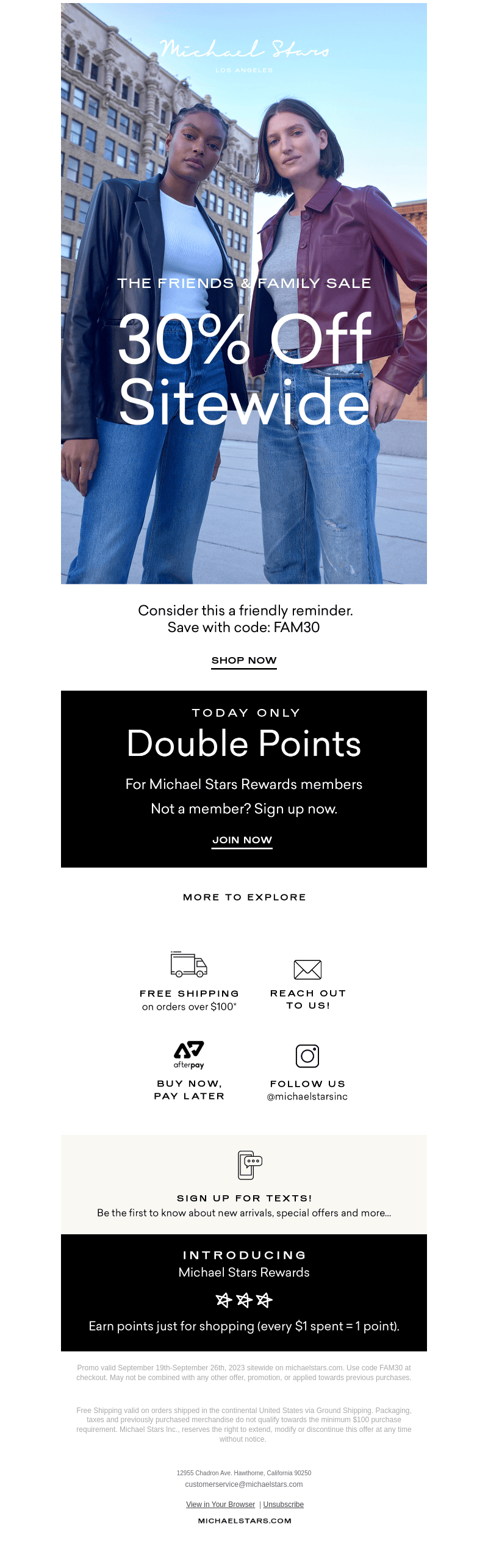 We can’t let you miss 30% off everything
