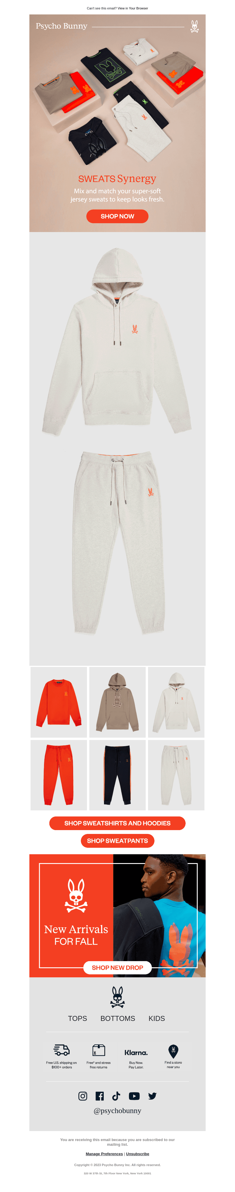 Mix & Match new sweatsuits