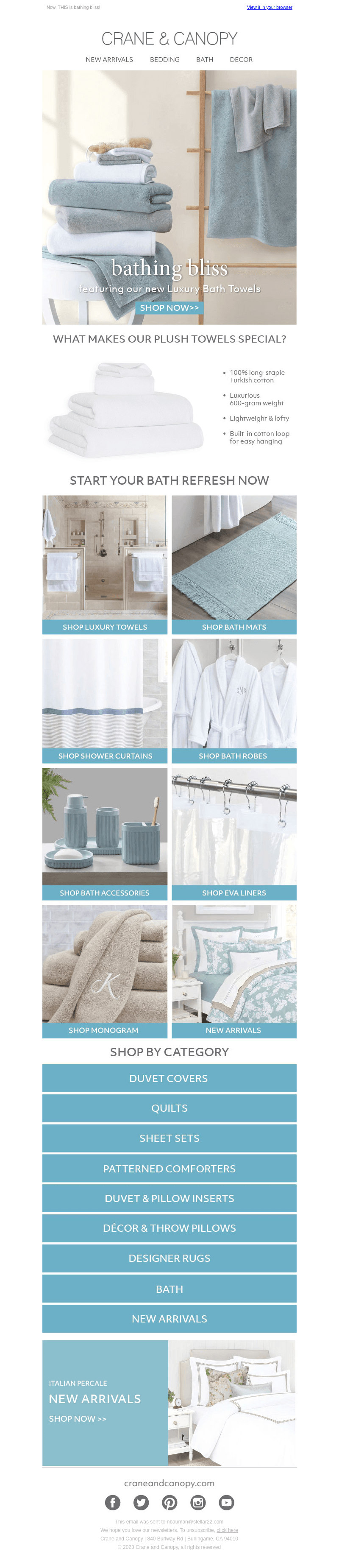 NEW! The Plushiest Towels & Bath!