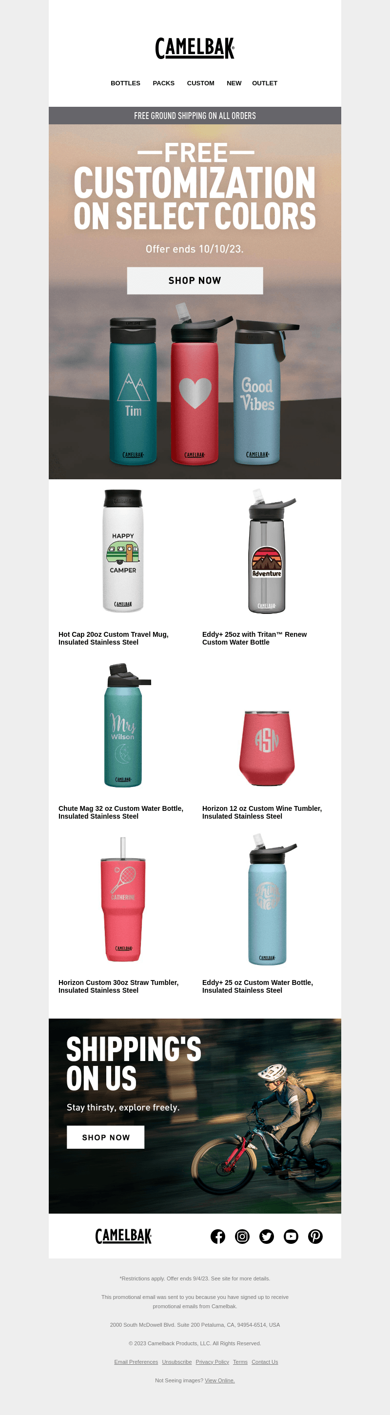 FREE CUSTOMIZATION on your favorite colors