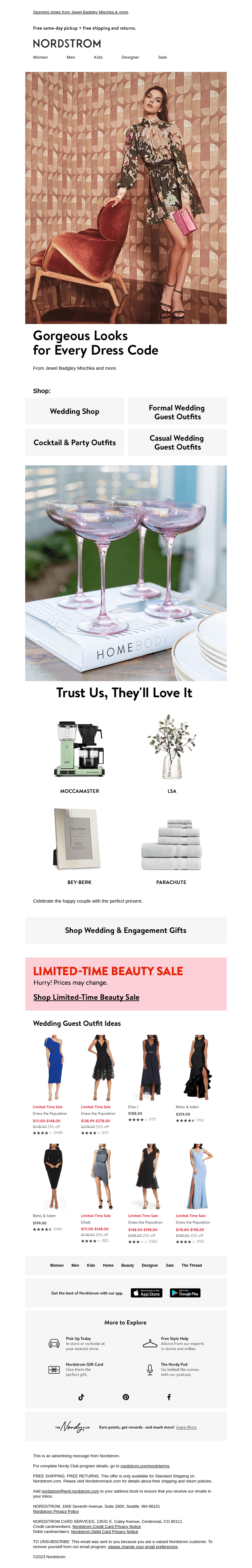 Wedding guests, we've got you