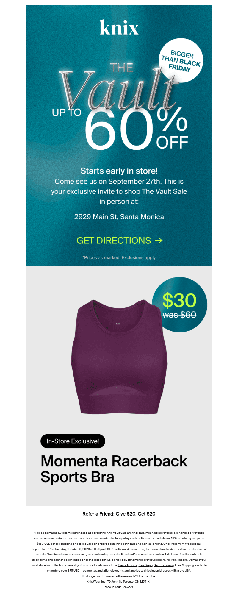 STARTS TMRW: In-Store Early Access