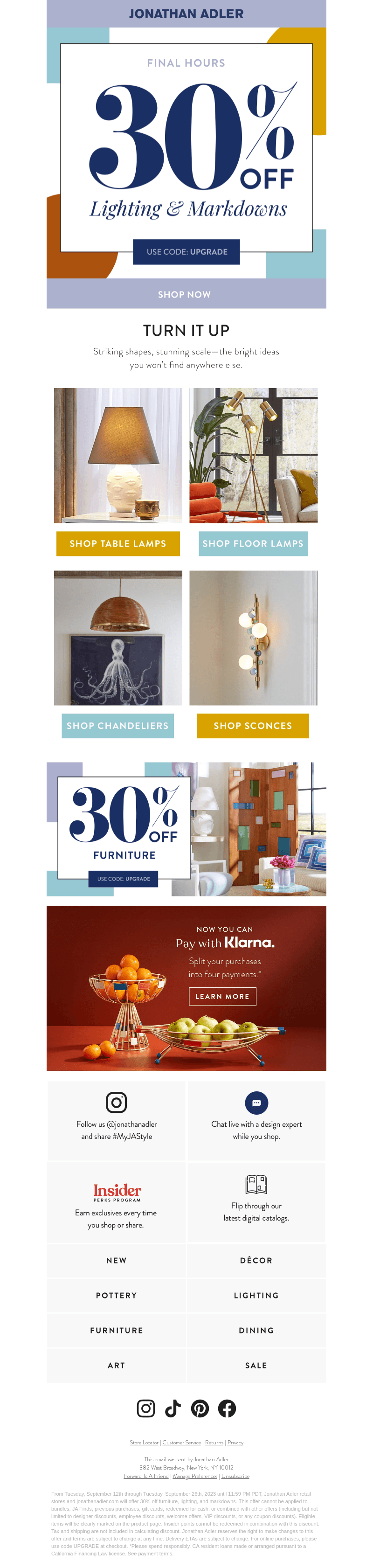 ENDS IN HOURS: 30% Off Lighting & Up To 60% Off Markdowns